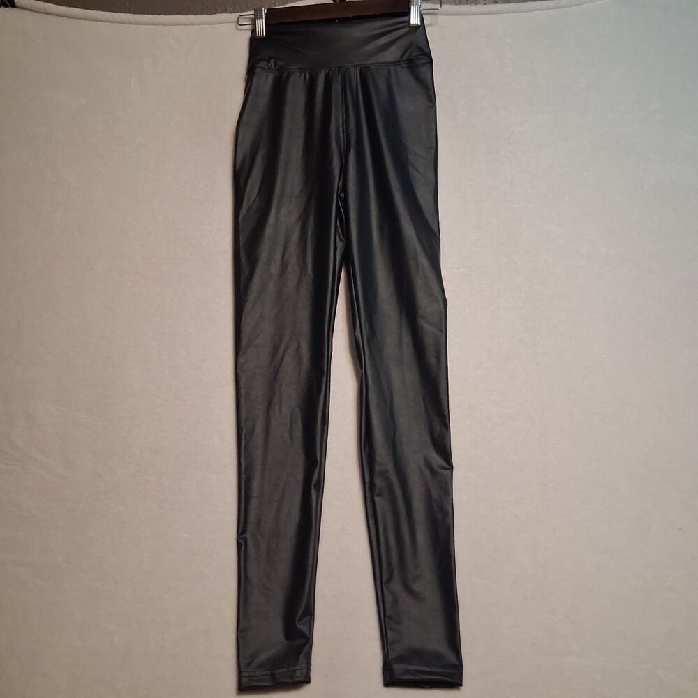 Aerie OFFLINE S Leggings Faux Leather Classic Vegan Leather Edgy Steampunk Goth